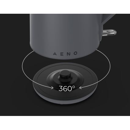 AENO - Czajnik elektryczny 1,5 l 2200 W/230 V czarny