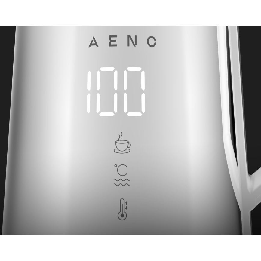 AENO - Inteligentny czajnik elektryczny z wyświetlaczem LED 1,7 l 2200W/230V biały