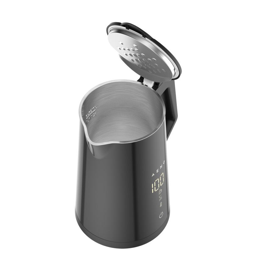 AENO - Inteligentny czajnik z LED wyświetlaczem 1,7 l 2200W/230V czarny