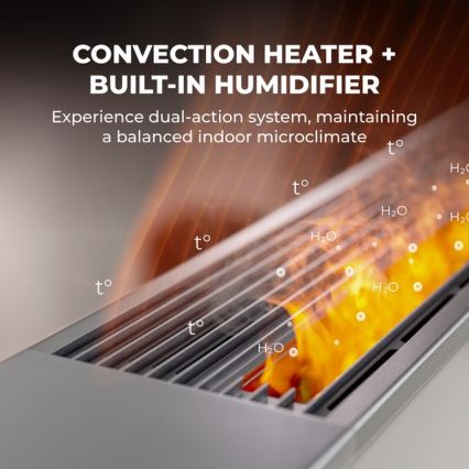 AENO - Inteligentny elektryczny grzejnik/konwektor 1000/2000W biały