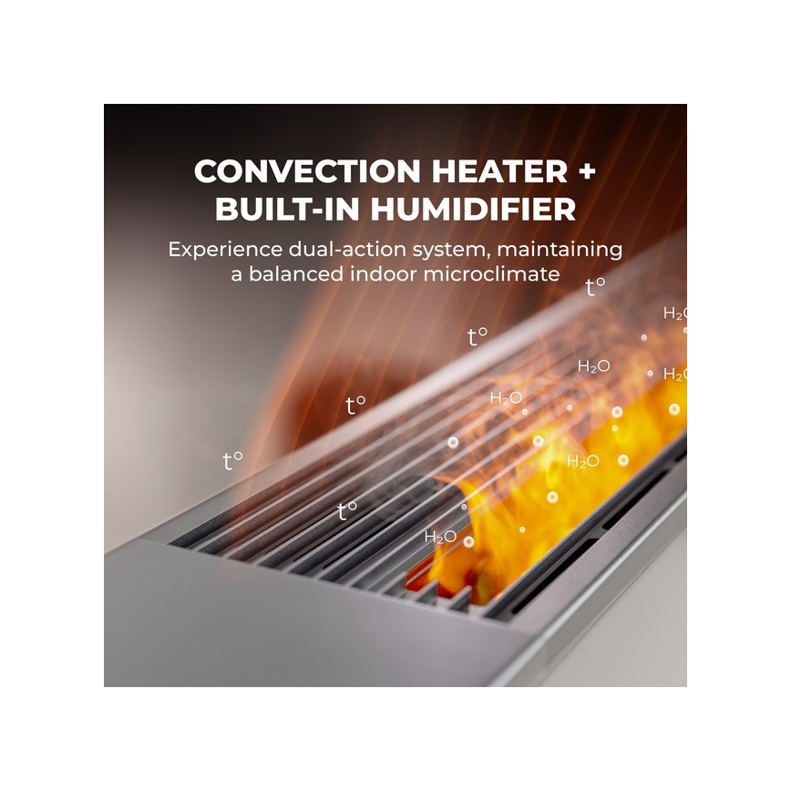 AENO - Inteligentny elektryczny grzejnik/konwektor 1000/2000W biały