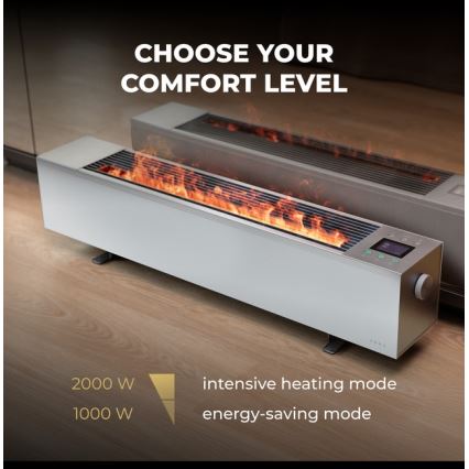 AENO - Inteligentny elektryczny grzejnik/konwektor 1000/2000W biały