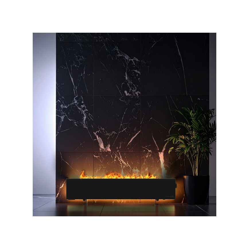 AENO - Inteligentny elektryczny grzejnik/konwektor 1000/2000W czarny