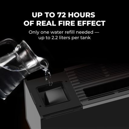 AENO - Inteligentny elektryczny grzejnik/konwektor 1000/2000W czarny