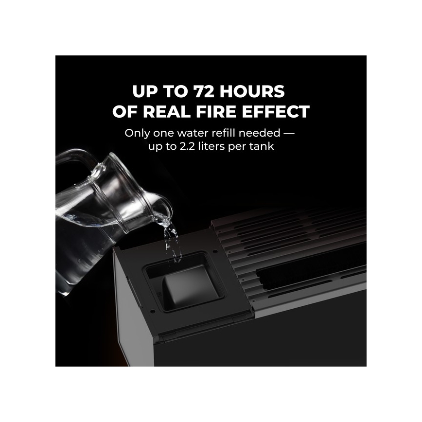 AENO - Inteligentny elektryczny grzejnik/konwektor 1000/2000W czarny