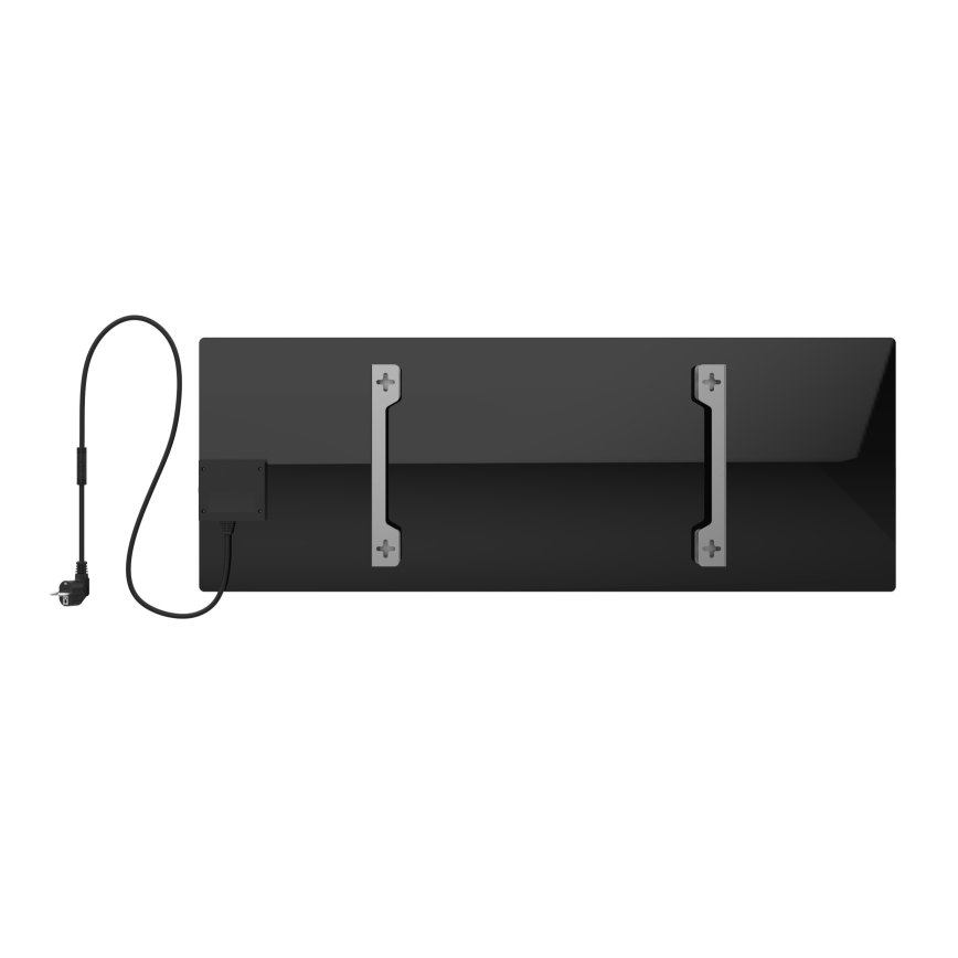 AENO - Inteligentny elektryczny panel na podczerwień 700W timer/termostat IP44 Wi-fi czarny