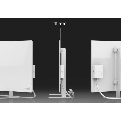 AENO - Inteligentny elektryczny panel na podczerwień 700W timer/termostat IP44 Wi-fi biały