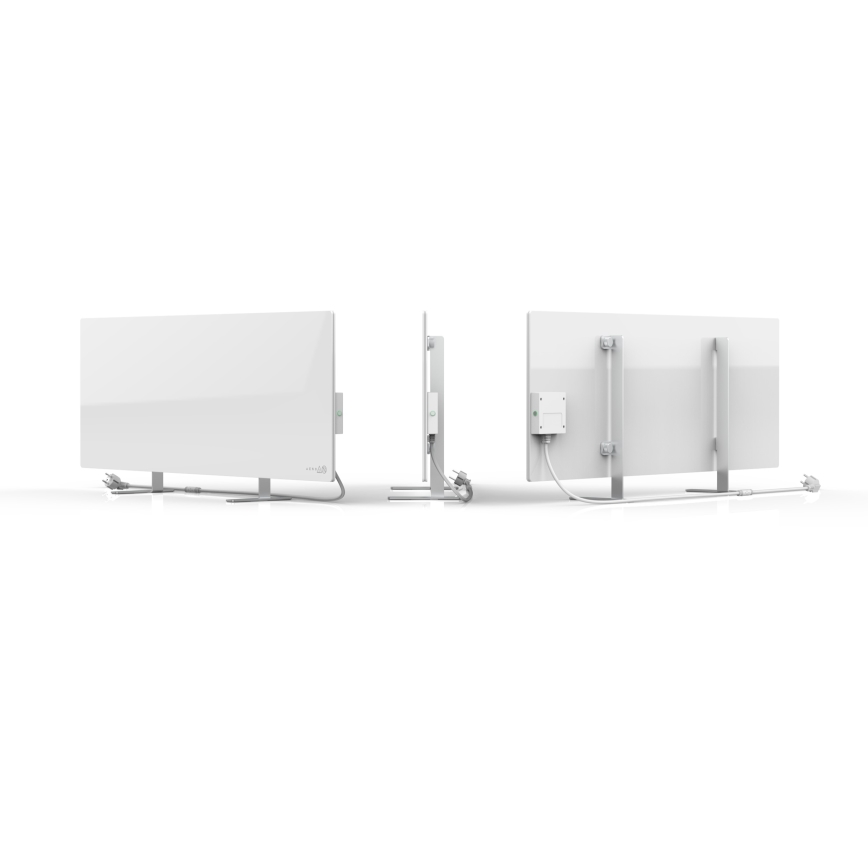 AENO - Inteligentny elektryczny panel na podczerwień 700W timer/termostat IP44 Wi-fi biały