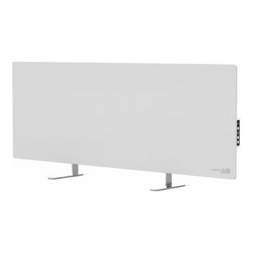 AENO - Inteligentny elektryczny panel na podczerwień z LED wyświetlacz 700W timer/termostat IP44 Wi-fi biały