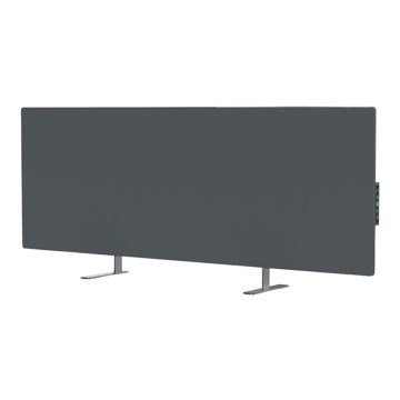 AENO - Inteligentny elektryczny panel na podczerwień z LED wyświetlacz 700W timer/termostat IP44 Wi-fi szary