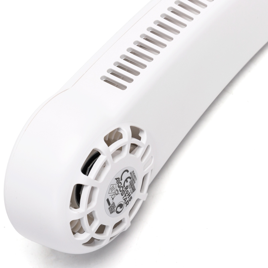 Aigostar - Akumulatorowy wentylator na szyję 4W/5V 2000mAh biały