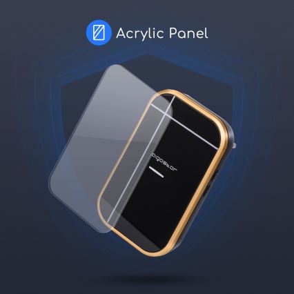 Aigostar - Bezprzewodowy dzwonek do gniazdka 230V/12V IP44 czarny