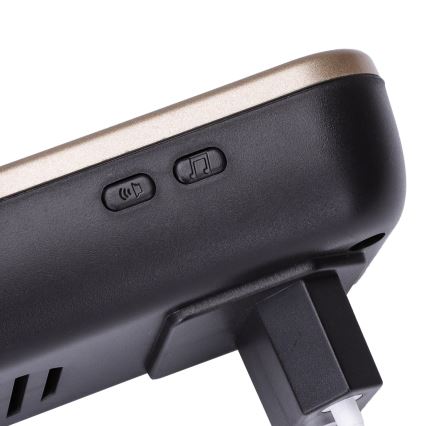 Aigostar - Bezprzewodowy dzwonek do gniazdka 230V/12V IP44 czarny