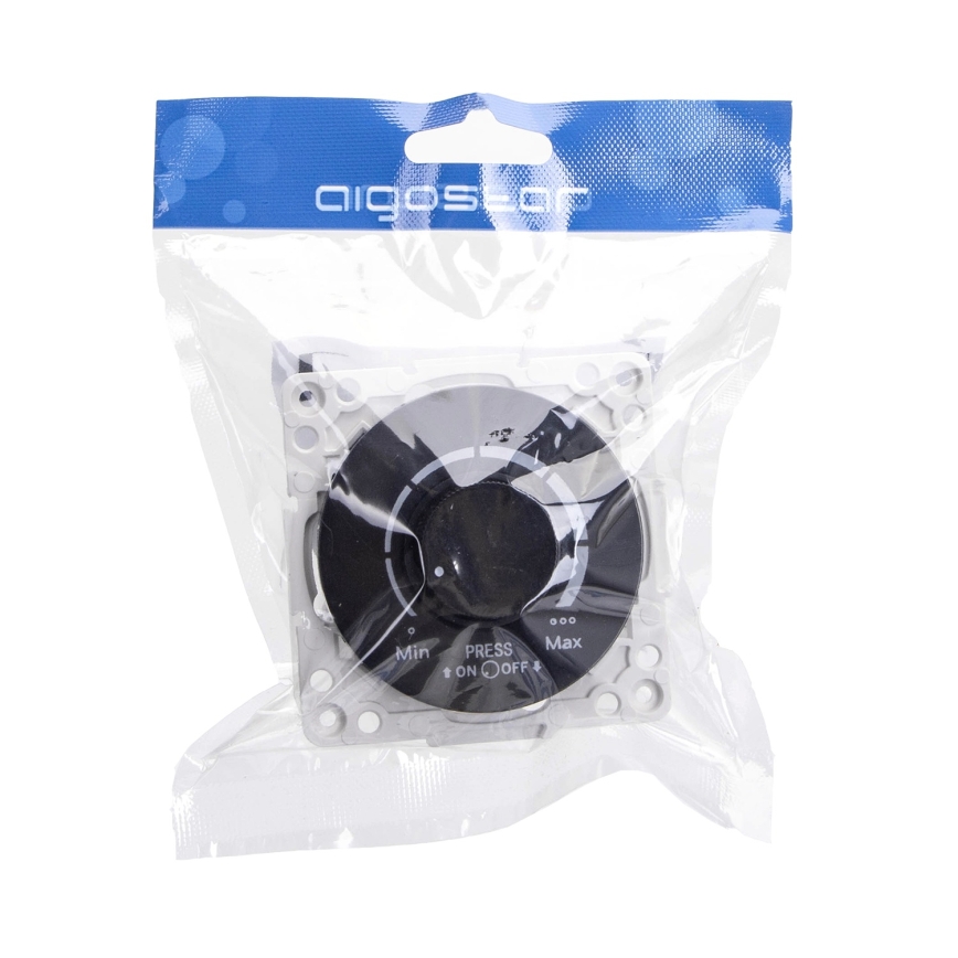 Aigostar - Bezramkowy ściemniacz 250V/10A czarny