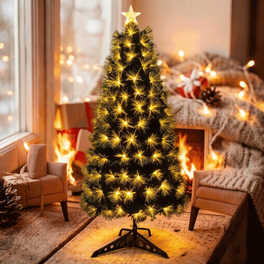 Aigostar - Choinka świąteczna LED zewnętrzna 55 diod LED/8 funkcji 0,6 m IP44 ciepła biała