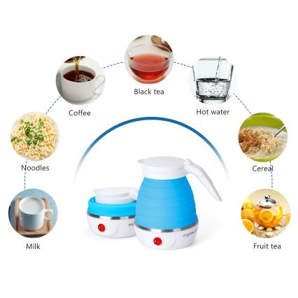 Aigostar - Podróżny czajnik elektryczny 600 ml 1000W/230V