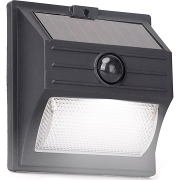 Aigostar - Czujnikowe lampy słoneczne LED 3,7V 6500K 500 mAh IP65 czarne