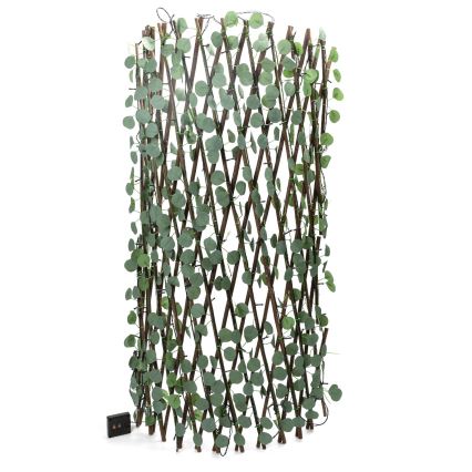 Aigostar - Dekoracja solarna LED 148xLED/2x1,2m IP65 300 mAh ciepła biel eukaliptus