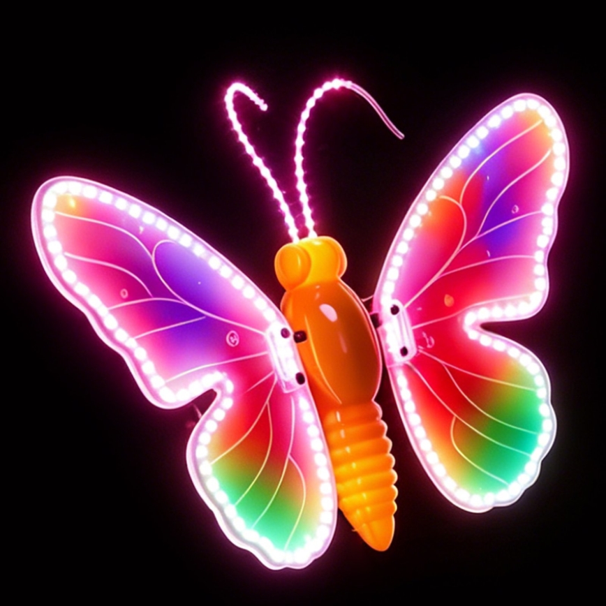 Aigostar - Dekoracja zewnętrzna LED 162xLED 42 cm IP44 motyl/wielokolorowy