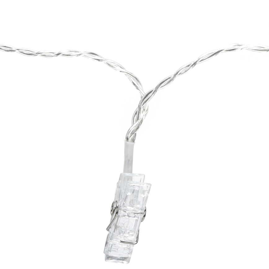 Aigostar - dekoracyjny łańcuch LED 40xLED/5W/USB 9 m ciepła biała