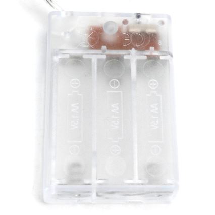 Aigostar - dekoracyjny łańcuch LED z klamerkami, 20 diod LED, zasilanie 3 x AA, długość 3,3 m, ciepła biel