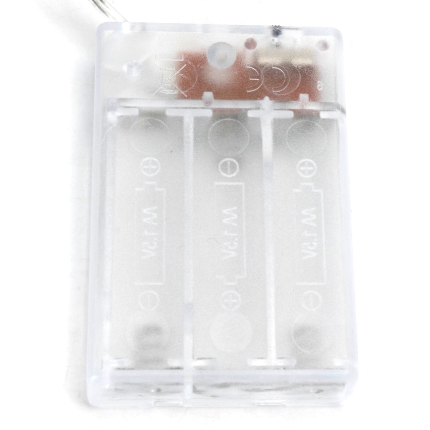 Aigostar - dekoracyjny łańcuch LED z klamerkami, 20 diod LED, zasilanie 3 x AA, długość 3,3 m, ciepła biel