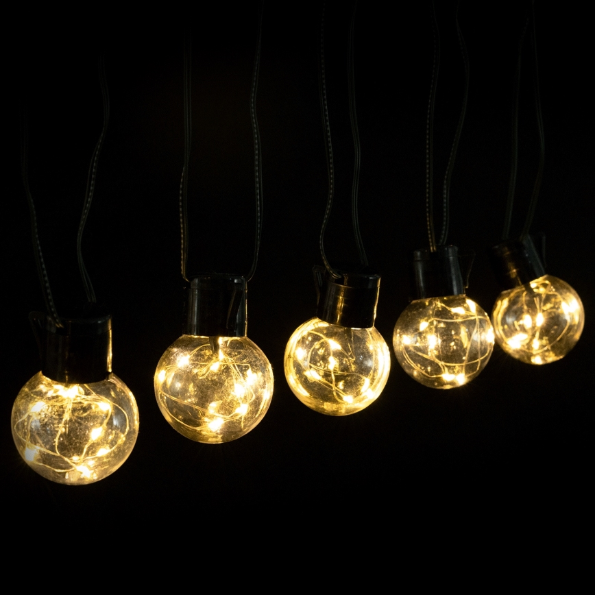 Aigostar - Dekoracyjny łańcuch świetlny LED do użytku zewnętrznego, 160 diod LED, 10 m, IP44, ciepła biel