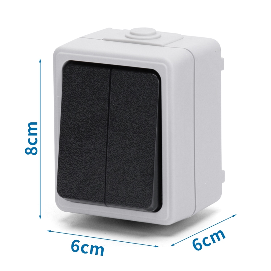 Aigostar - Domowy łącznik szeregowy 250V/10A IP54