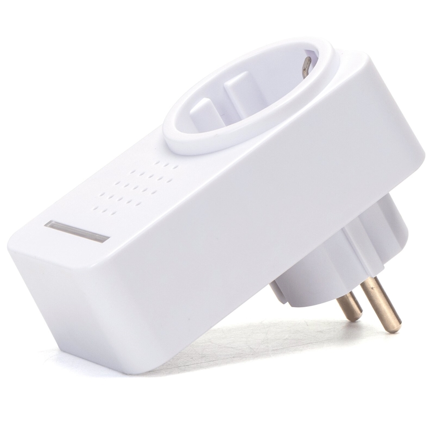 Aigostar - Dzwonek bezprzewodowy do kontaktu 1Z 230V IPX4 biały