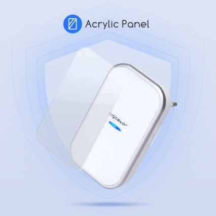 Aigostar - Dzwonek bezprzewodowy do kontaktu 230V/12V IP44 biały