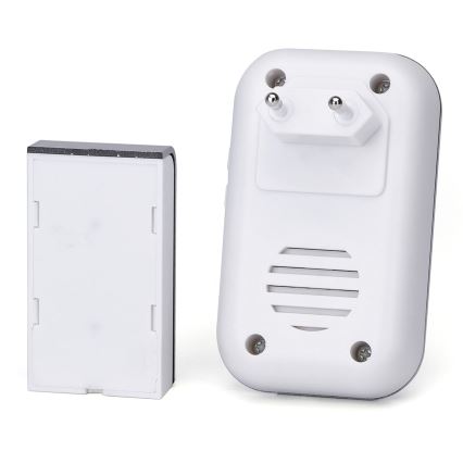Aigostar - Dzwonek bezprzewodowy do kontaktu 230V/12V IP44 biały