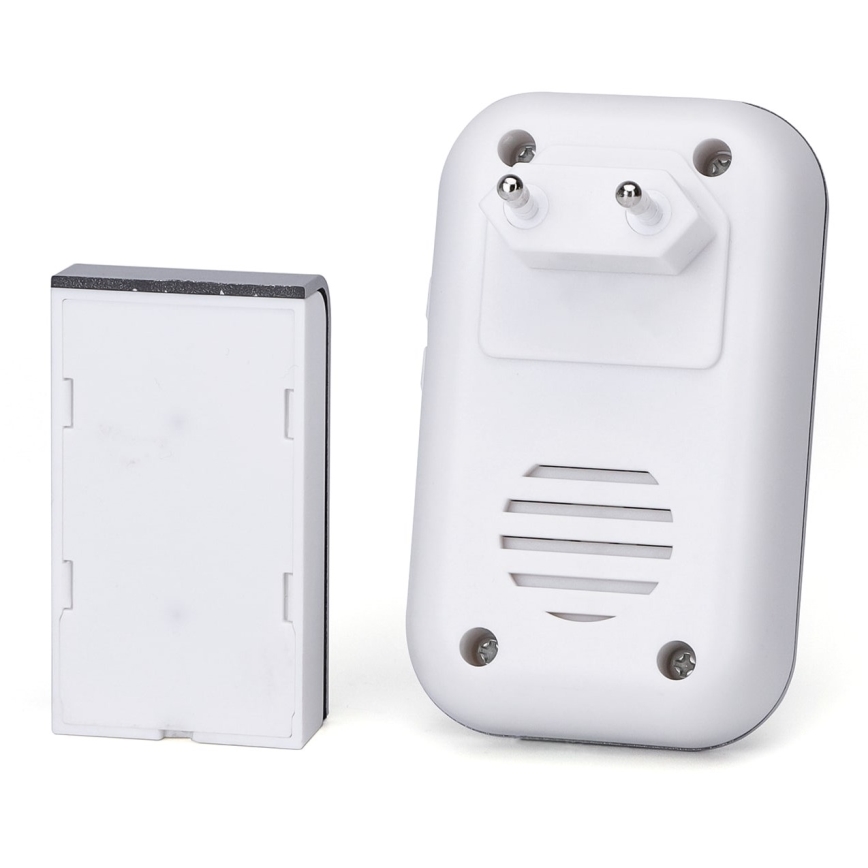 Aigostar - Dzwonek bezprzewodowy do kontaktu 230V/12V IP44 biały