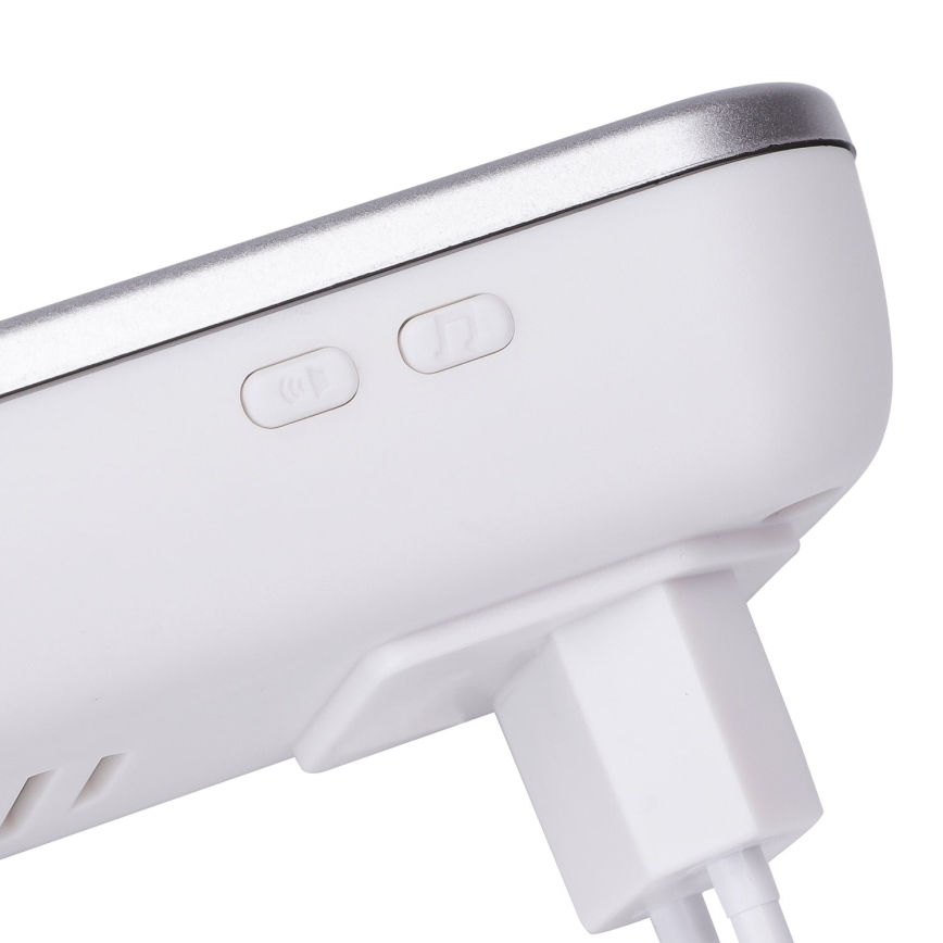 Aigostar - Dzwonek bezprzewodowy do kontaktu 230V/12V IP44 biały