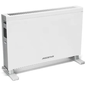Aigostar - Elektryczny grzejnik/konwektor z wyświetlaczem LCD ECO/1250/2000W/230V + pilot