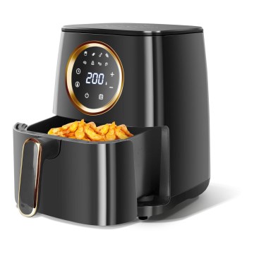 Aigostar - Frytkownica na gorące powietrze 1400W/230V 4,2l czarny