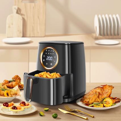 Aigostar - Frytkownica na gorące powietrze 1400W/230V 4,2l czarny