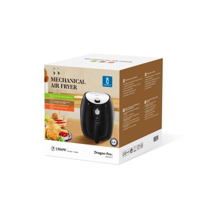 Aigostar - Frytkownica na gorące powietrze 1500W/230V 3,5l czarny