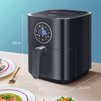 Aigostar - Frytkownica na gorące powietrze 1500W/230V 3,5l czarny