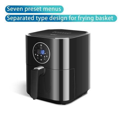 Aigostar - Frytkownica na gorące powietrze 1500W/230V 3,5l czarny