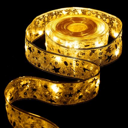 Aigostar - łańcuch LED 100xLED/3xAA, 10 m, ciepła biała, złoty