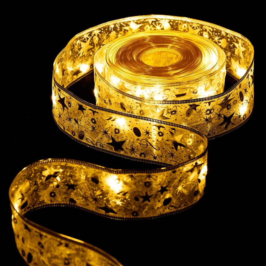 Aigostar - łańcuch LED 100xLED/3xAA, 10 m, ciepła biała, złoty