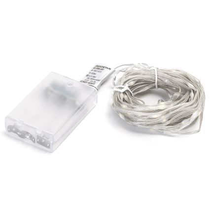 Aigostar - Girlanda LED 100xLED/3xAA 10,3m ciepła biel