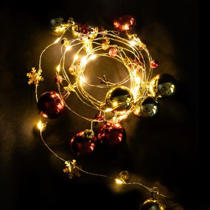 Aigostar - girlanda LED 20xLED/3xAA 2m ciepła biała