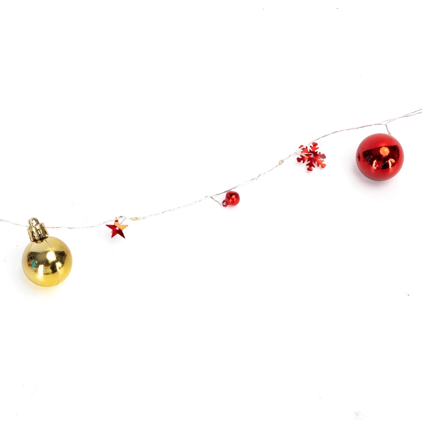 Aigostar - girlanda LED 20xLED/3xAA 2m ciepła biała