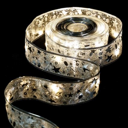 Aigostar - Girlanda LED 20xLED/3xAA 2 m ciepła biała srebrna