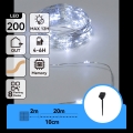 Aigostar - Girlanda solarna LED 200xLED/8 trybów 22 m IP65 zimna biel 800 mAh
