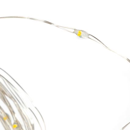 Aigostar - LED ściemnialny świąteczny łańcuch 300xLED/8 funkcji USB 6x3m ciepła biel + zdalne sterowanie