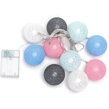 Aigostar - girlanda świetlna LED 10xLED/3xAA 2m ciepła biała