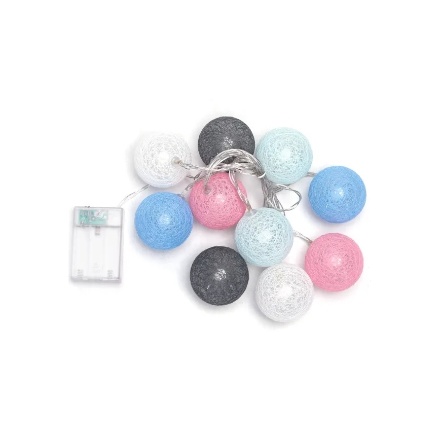 Aigostar - girlanda świetlna LED 10xLED/3xAA 2m ciepła biała