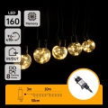 Aigostar - Girlanda świetlna LED zewnętrzna, 160 diod, 10 m, IP44, ciepła biała